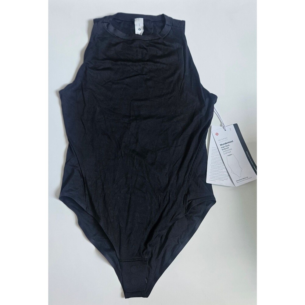 Lululemon Wundermost High-Neck Bodysuit black S NWT